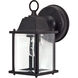 Brentwood 1 Light 9 inch Textured Black Outdoor Wall Fixture