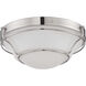 Baker LED 13 inch Polished Nickel Flush Mount Ceiling Light