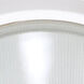 Brentwood 1 Light 11 inch Semi Gloss White Outdoor Bulk Head, Oblong Round
