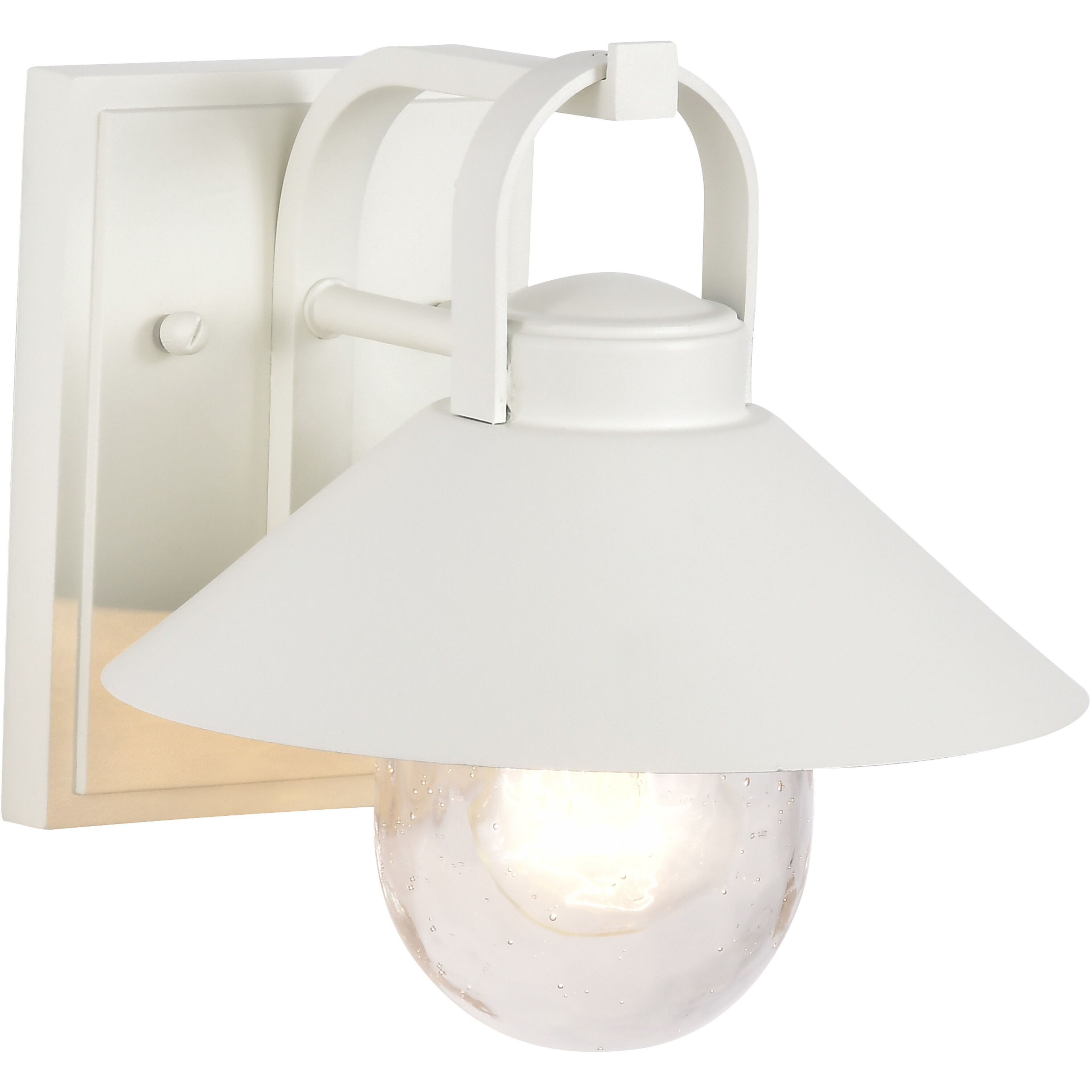 Ridge 8.13 inch White Outdoor Wall Light