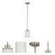 Odeon 1 Light 5.13 inch Brushed Nickel Mini Pendant Ceiling Light