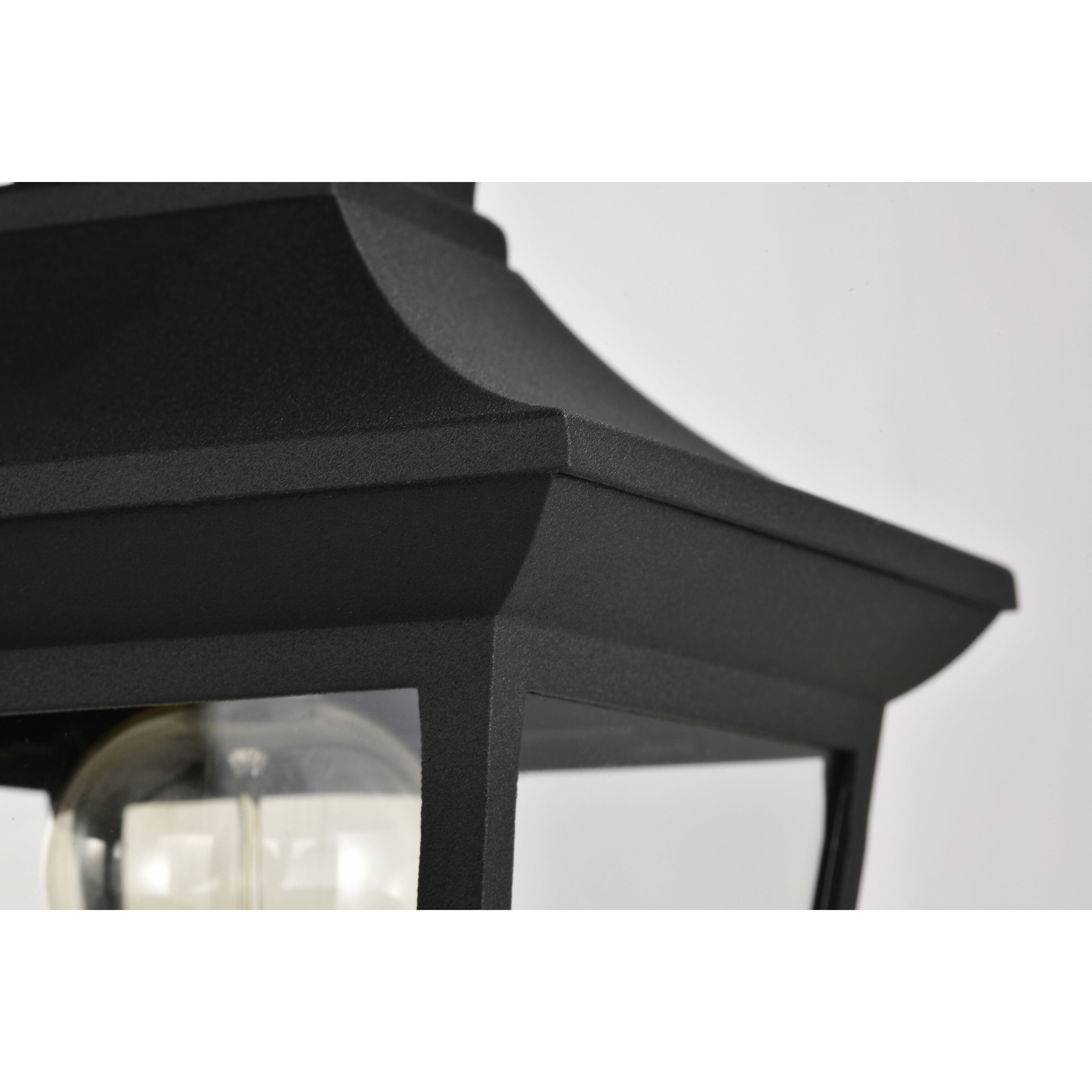 Jasper 14 inch Matte Black Post Lantern