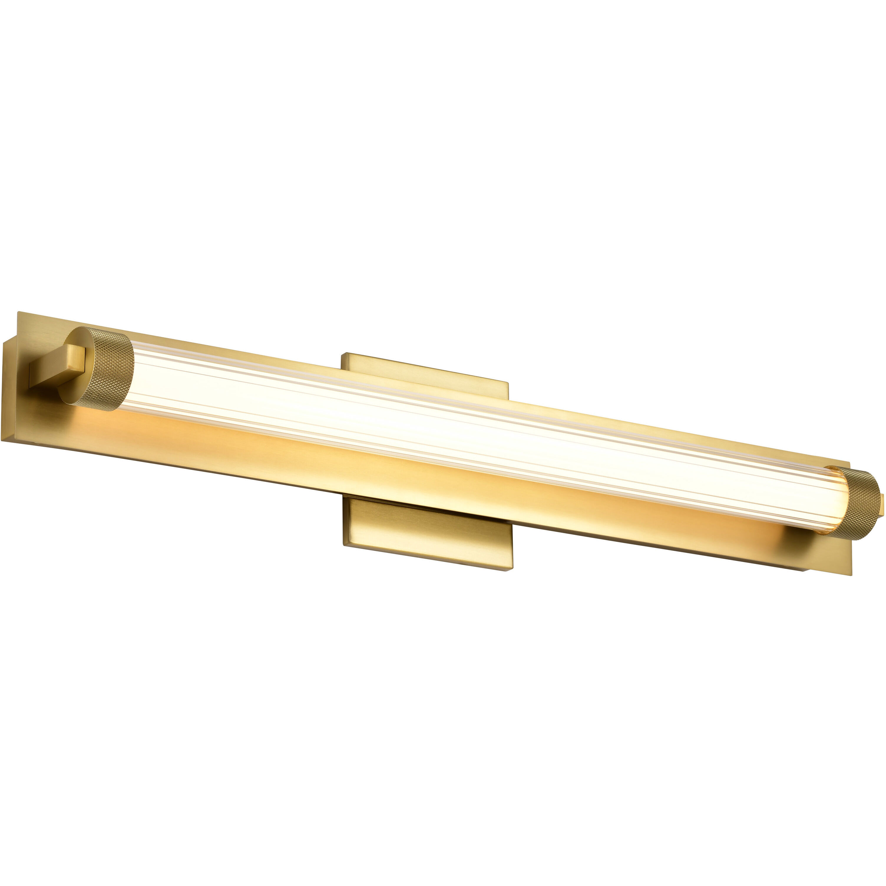 Larissa LED 23.25 inch Vintage Brass Vanity Wall Light