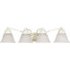 Empire 4 Light 29 inch Textured White Vanity Light Wall Light