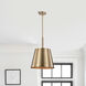 Alexis 1 Light 15 inch Burnished Brass and Gold Pendant Ceiling Light