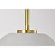 Collins 14 inch Brushed Brass Pendant Ceiling Light