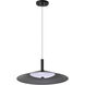 Corrine LED 18 inch Matte Black Pendant Ceiling Light