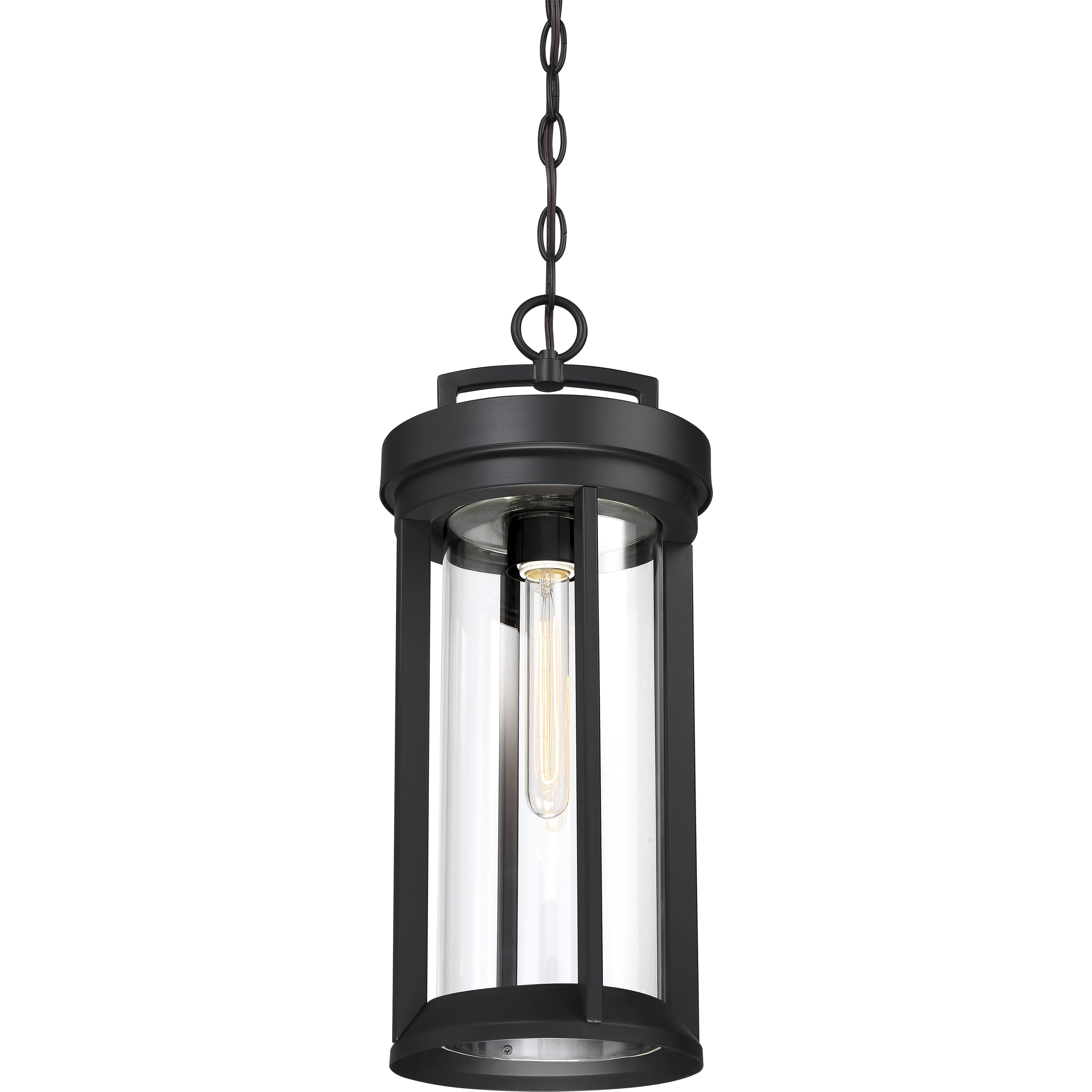 ライト・ランタン FUMOTO INDIAN HANGER Nuvo 60/6504 Huron 1 Light 8 inch Aged Bronze and Clear