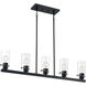 Sommerset 5 Light 5 inch Matte Black Pendant Ceiling Light