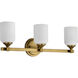 Solara 23 inch Natural Brass Vanity Wall Light