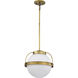 Lakeshore 1 Light 13 inch Natural Brass Pendant Ceiling Light