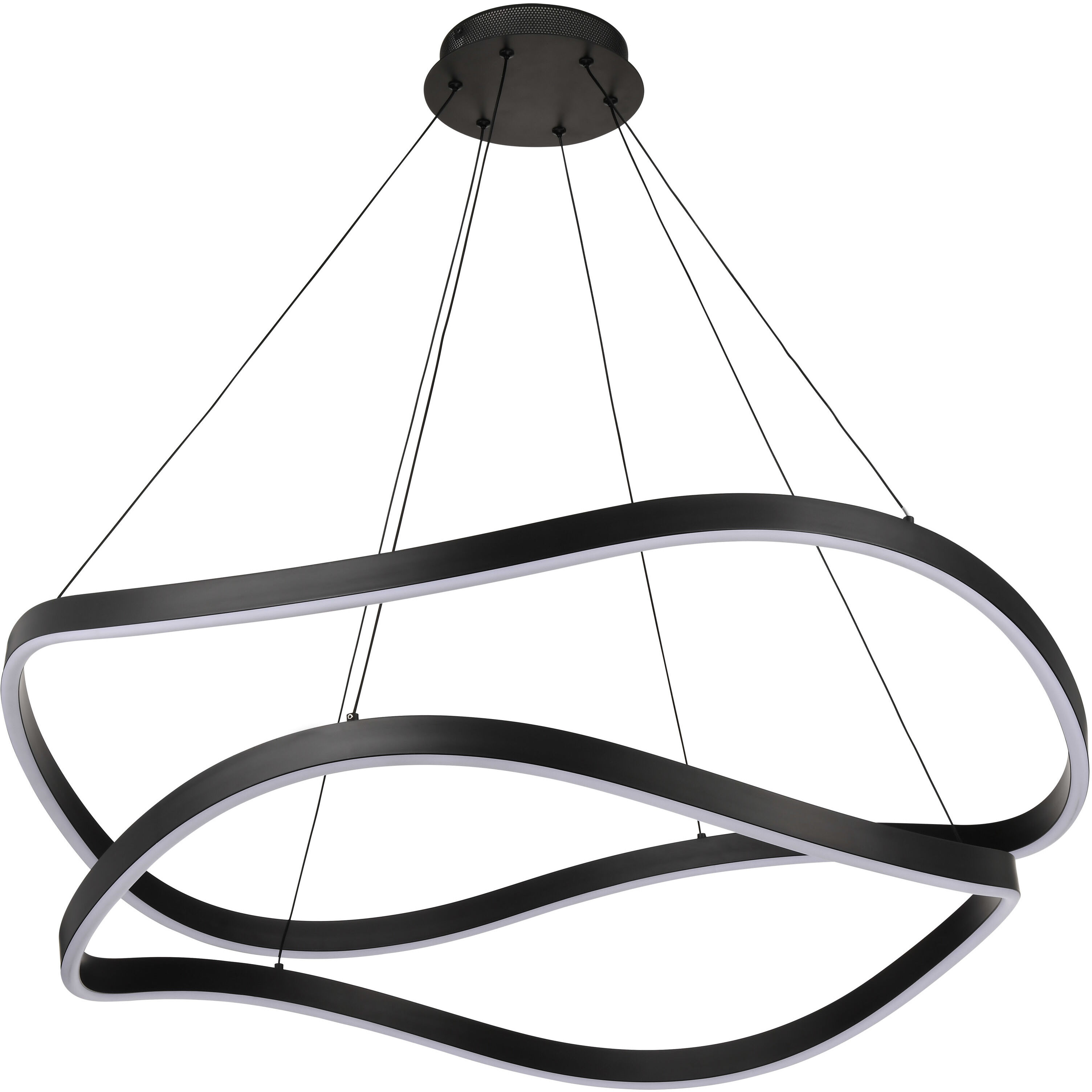 Sylas LED 37.4 inch Matte Black Pendant Ceiling Light