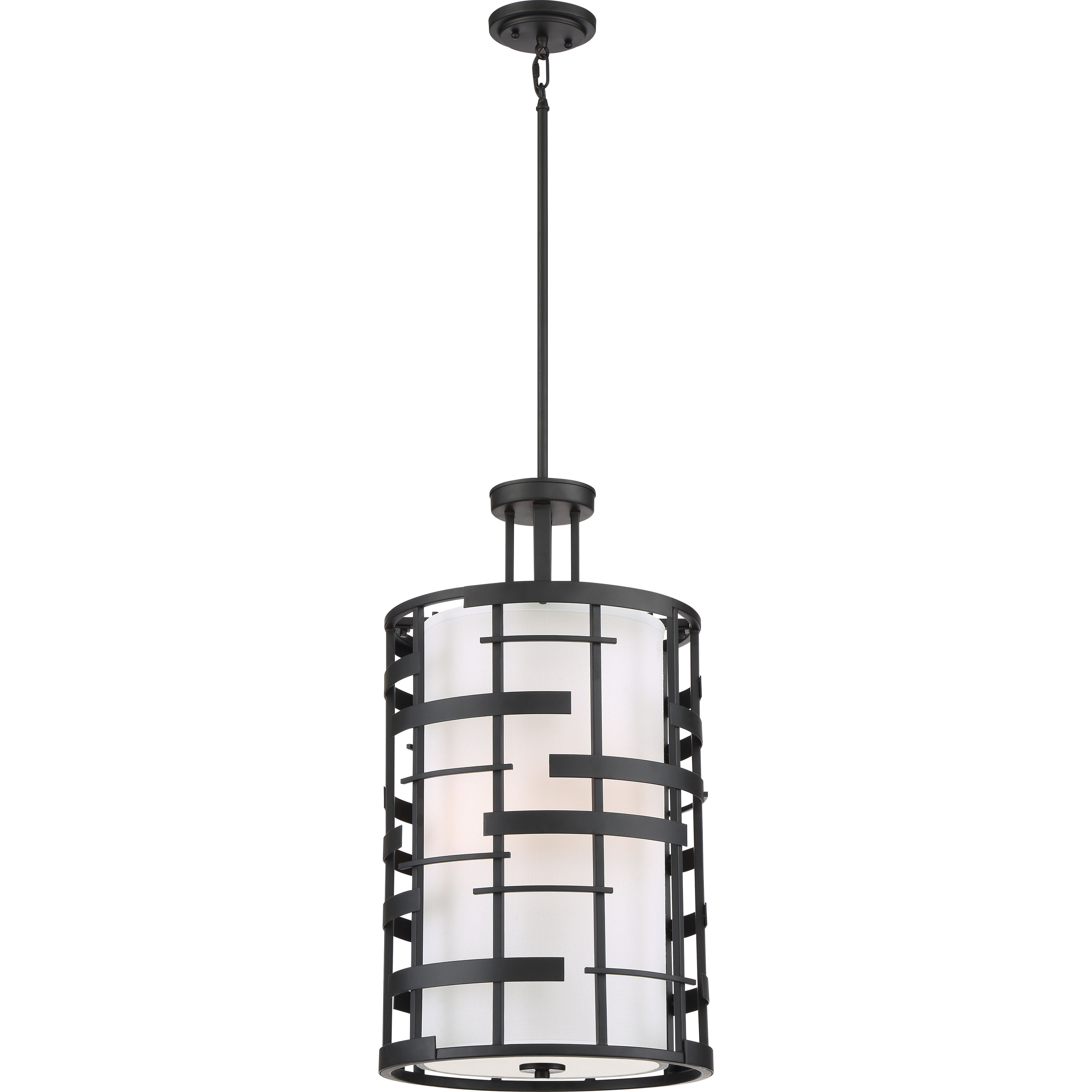 Lansing 4 Light 14 inch Textured Black Pendant Ceiling Light