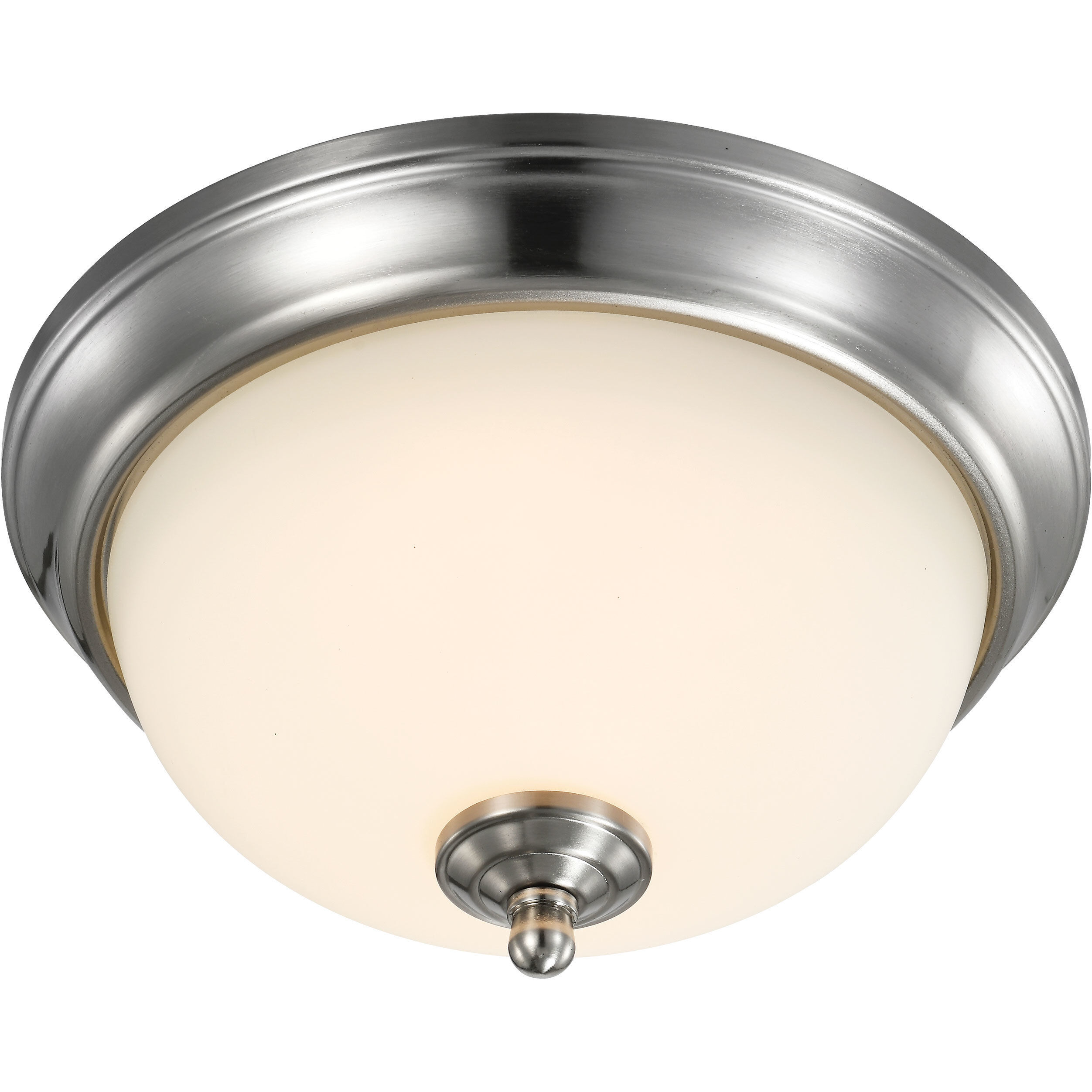 Brentwood LED 11 inch Brushed Nickel Flush Mount Ceiling Light