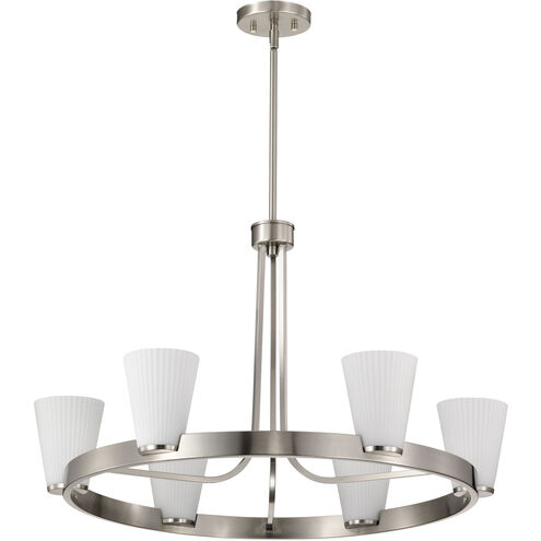 Royale 30 inch Brushed Nickel Chandelier Ceiling Light