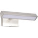Mila LED 12.2 inch Brushed Nickel Vanity Wall Light