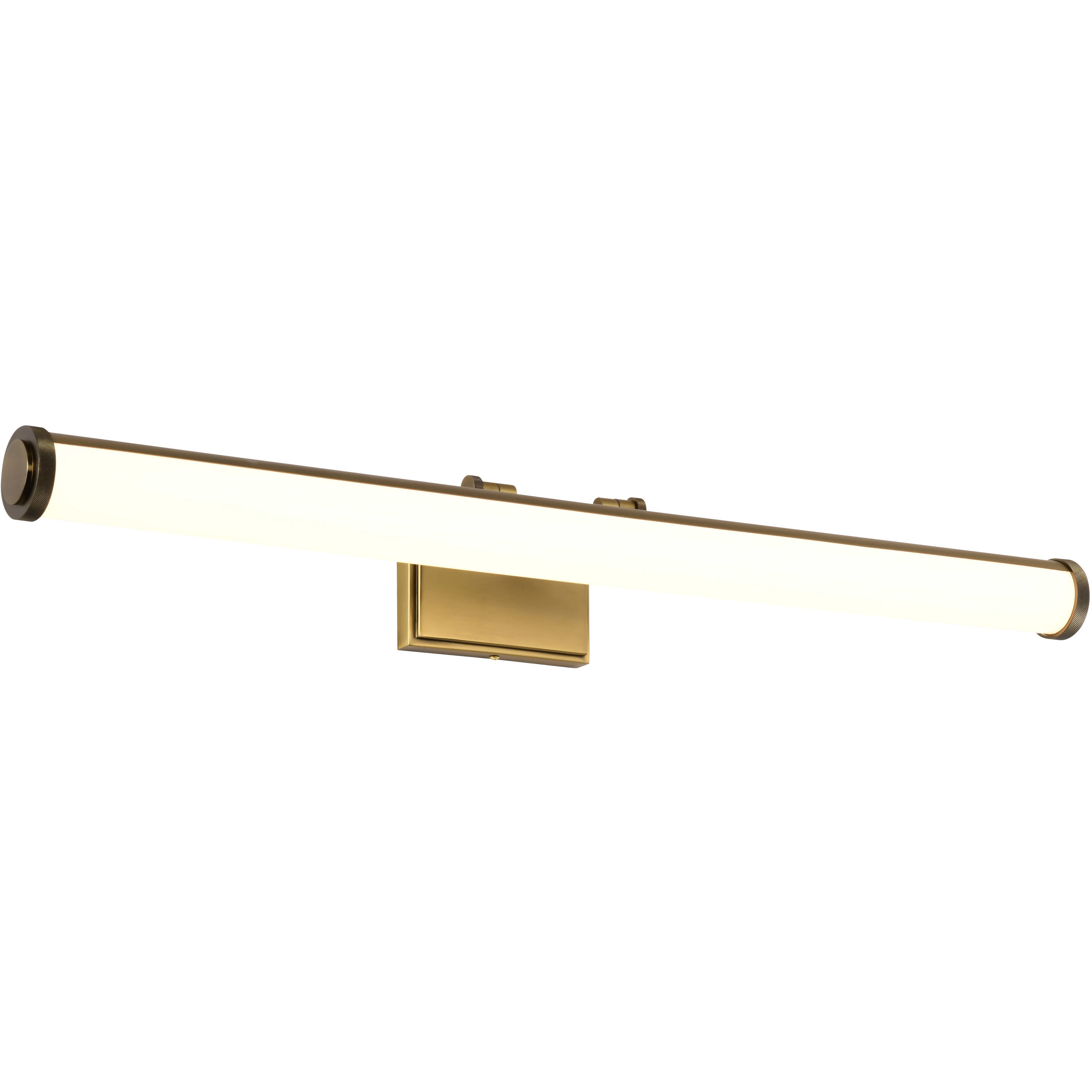 Cora LED 36 inch Vintage Brass Vanity Wall Light