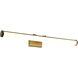 Cora LED 36 inch Vintage Brass Vanity Wall Light