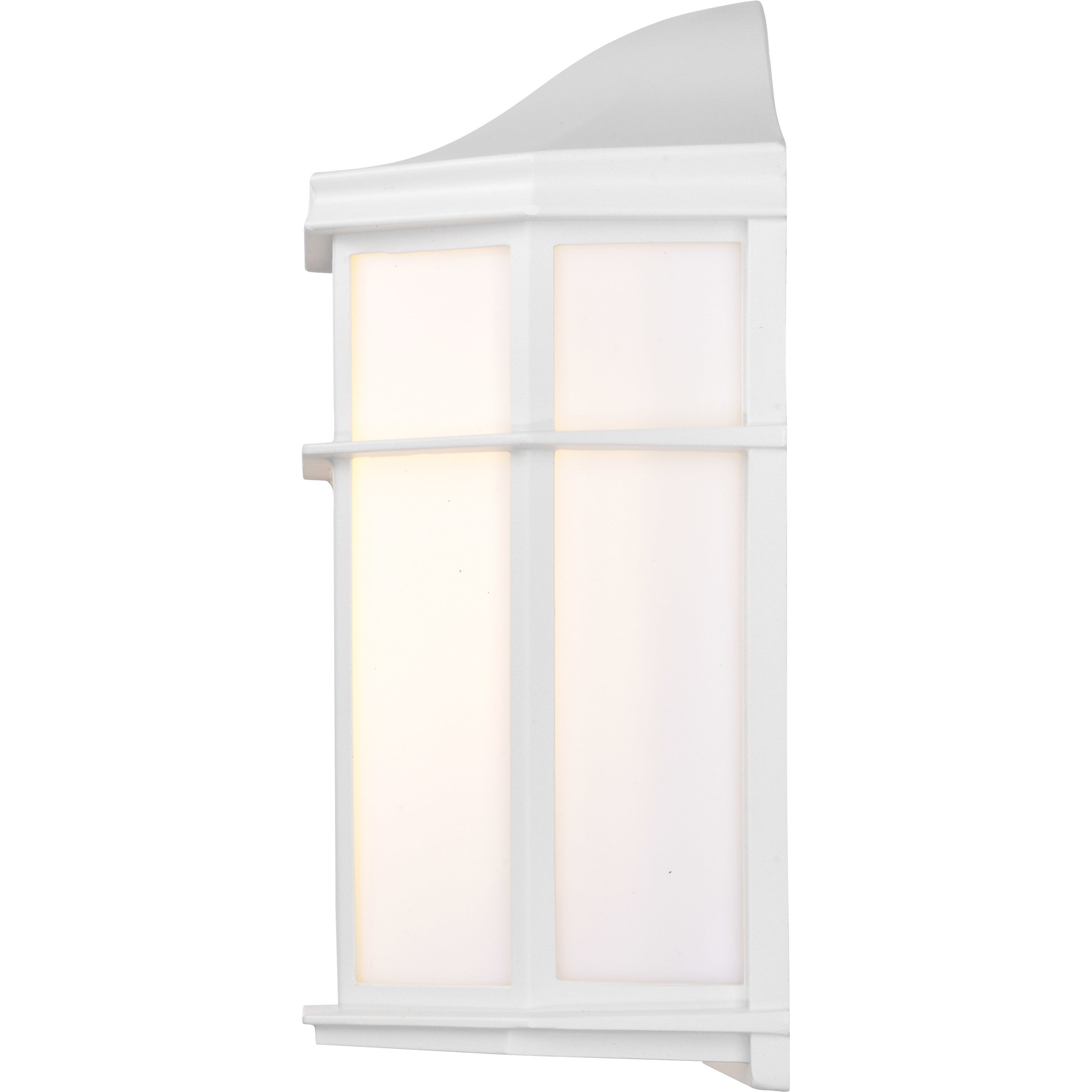 Brentwood 1 Light 10 inch White Outdoor Wall Lantern
