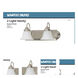 Brentwood 2 Light 18 inch Brushed Nickel Vanity Light Wall Light