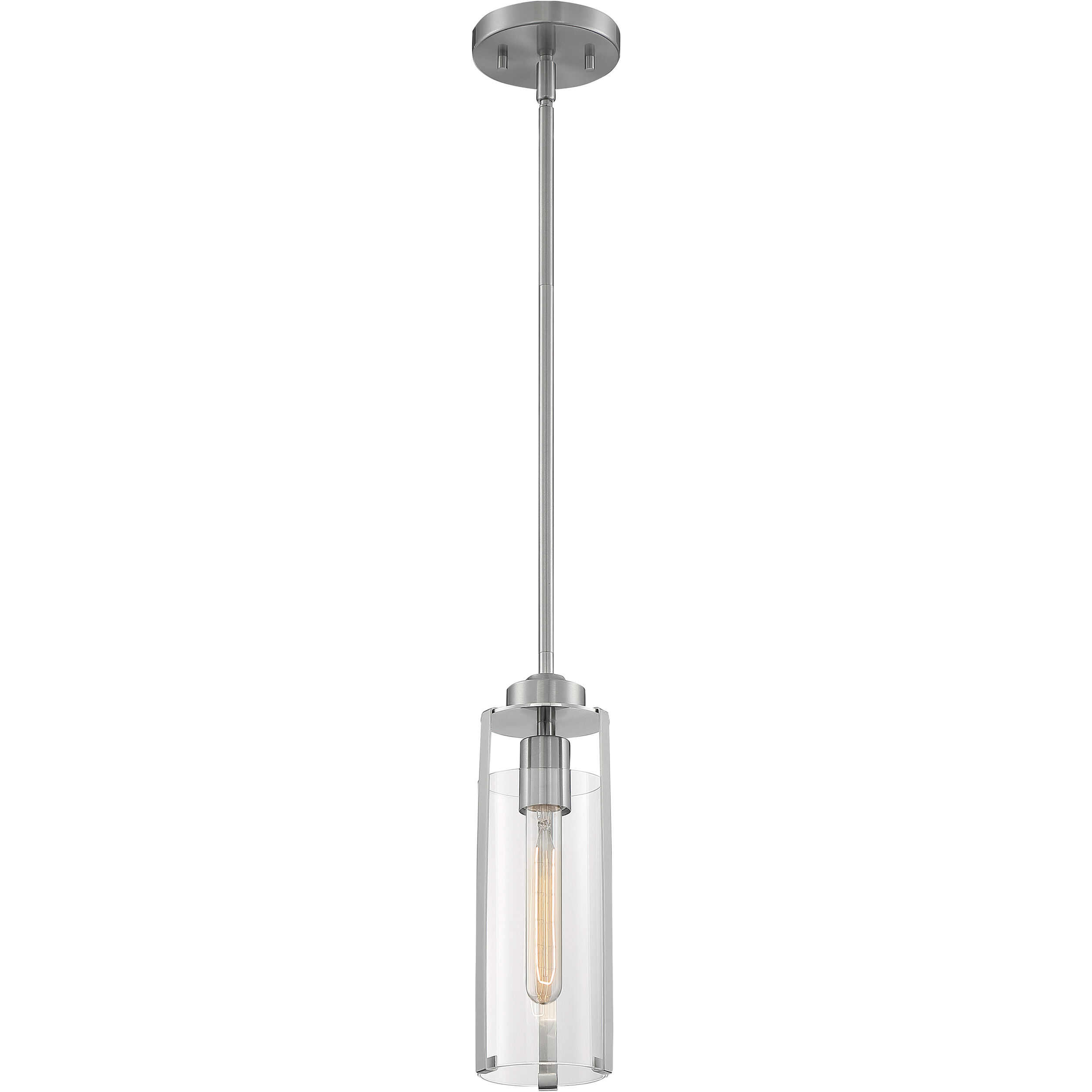 Marina 1 Light 5 inch Brushed Nickel Pendant Ceiling Light