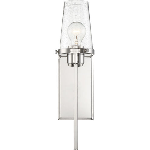 Rector 1 Light 4.5 inch Polished Nickel and Clear Seeded Wall Sconce Wall Light