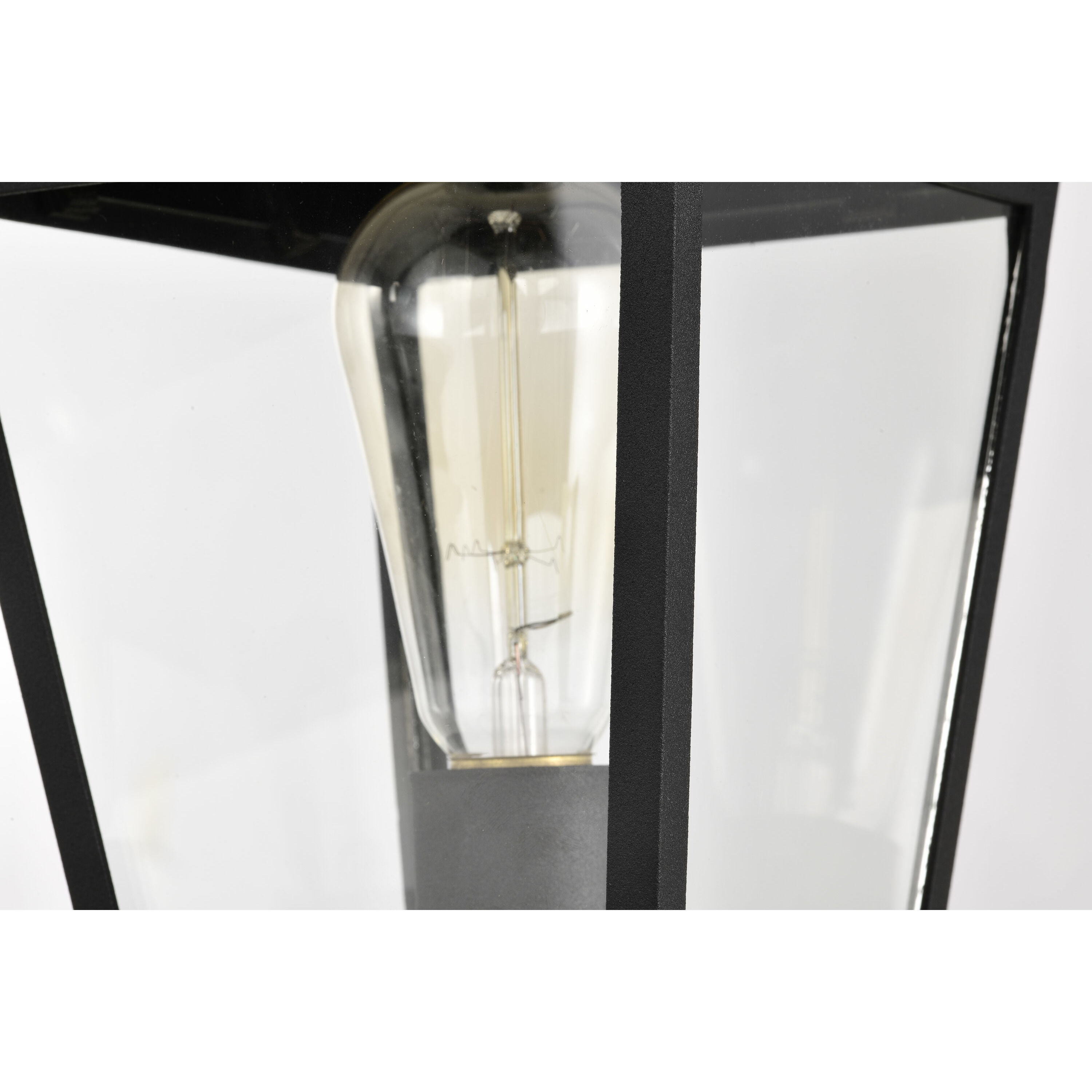 Jasper 14 inch Matte Black Post Lantern
