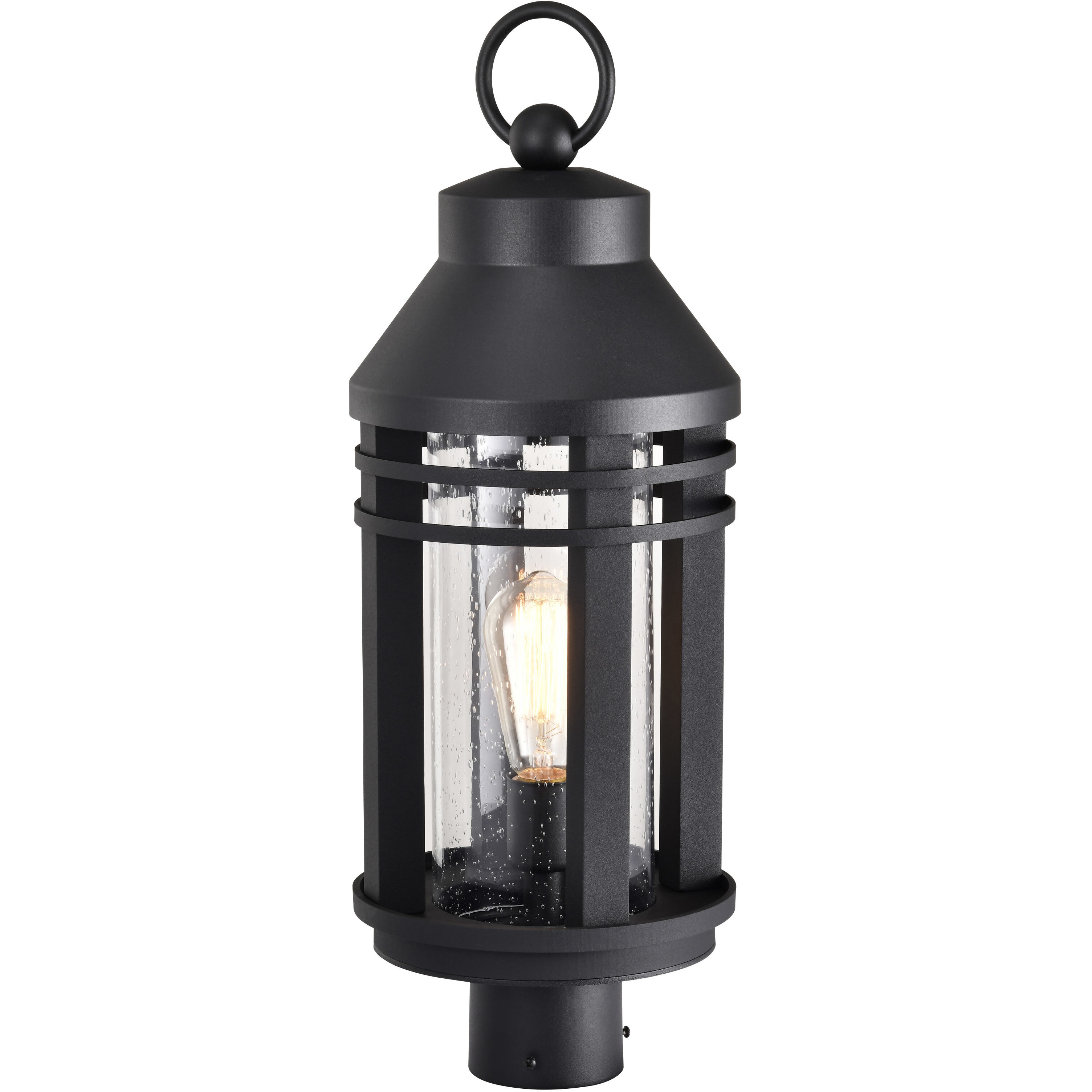 Wilton 1 Light 22.63 inch Matte Black Outdoor Post Light