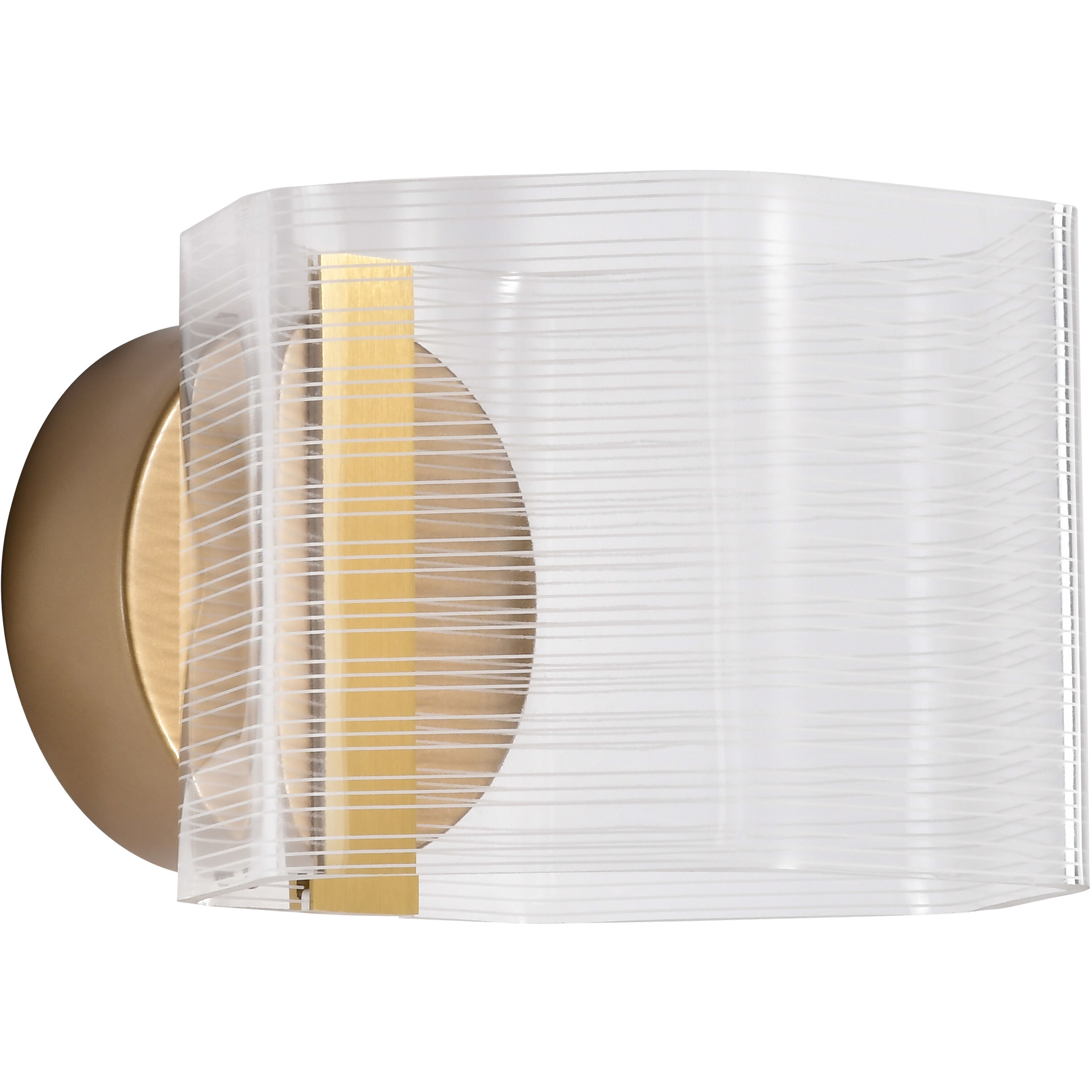 Kenzo LED 7.63 inch Polished Anodized Bronze Vanity Wall Light