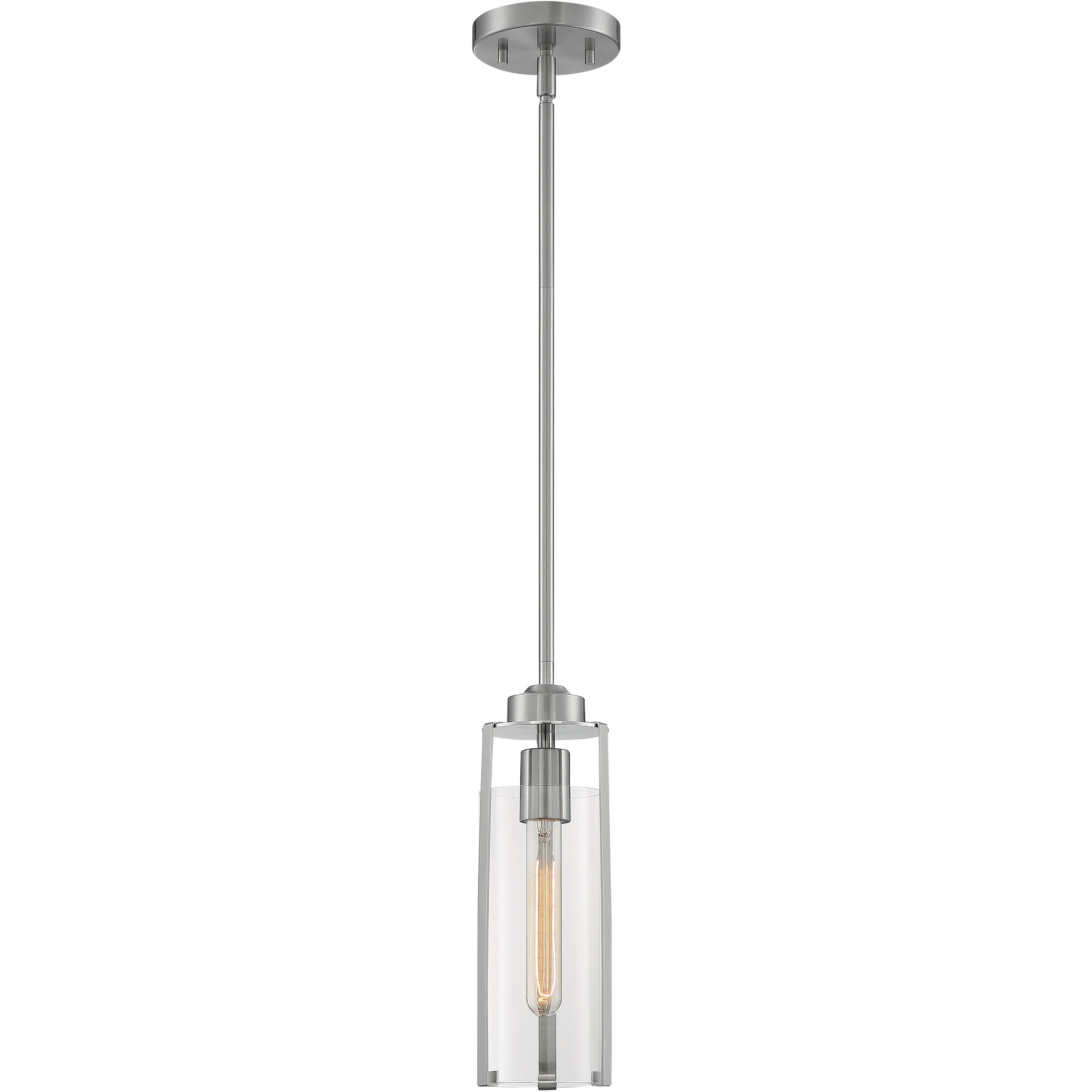 Marina 1 Light 5 inch Brushed Nickel Pendant Ceiling Light