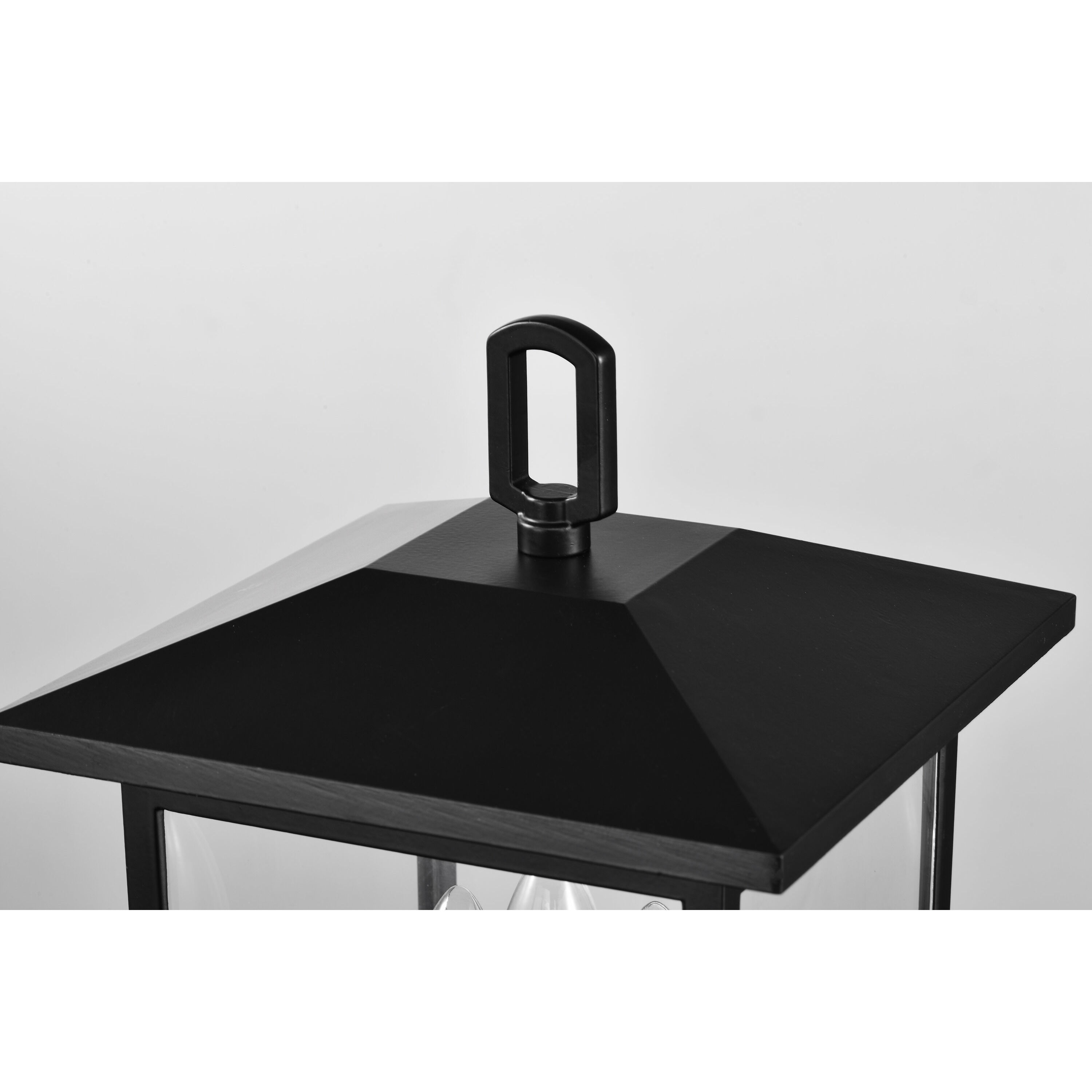 Jamesport 15 inch Matte Black Post Lantern