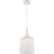Denny LED 11 inch Glacier White Pendant Ceiling Light