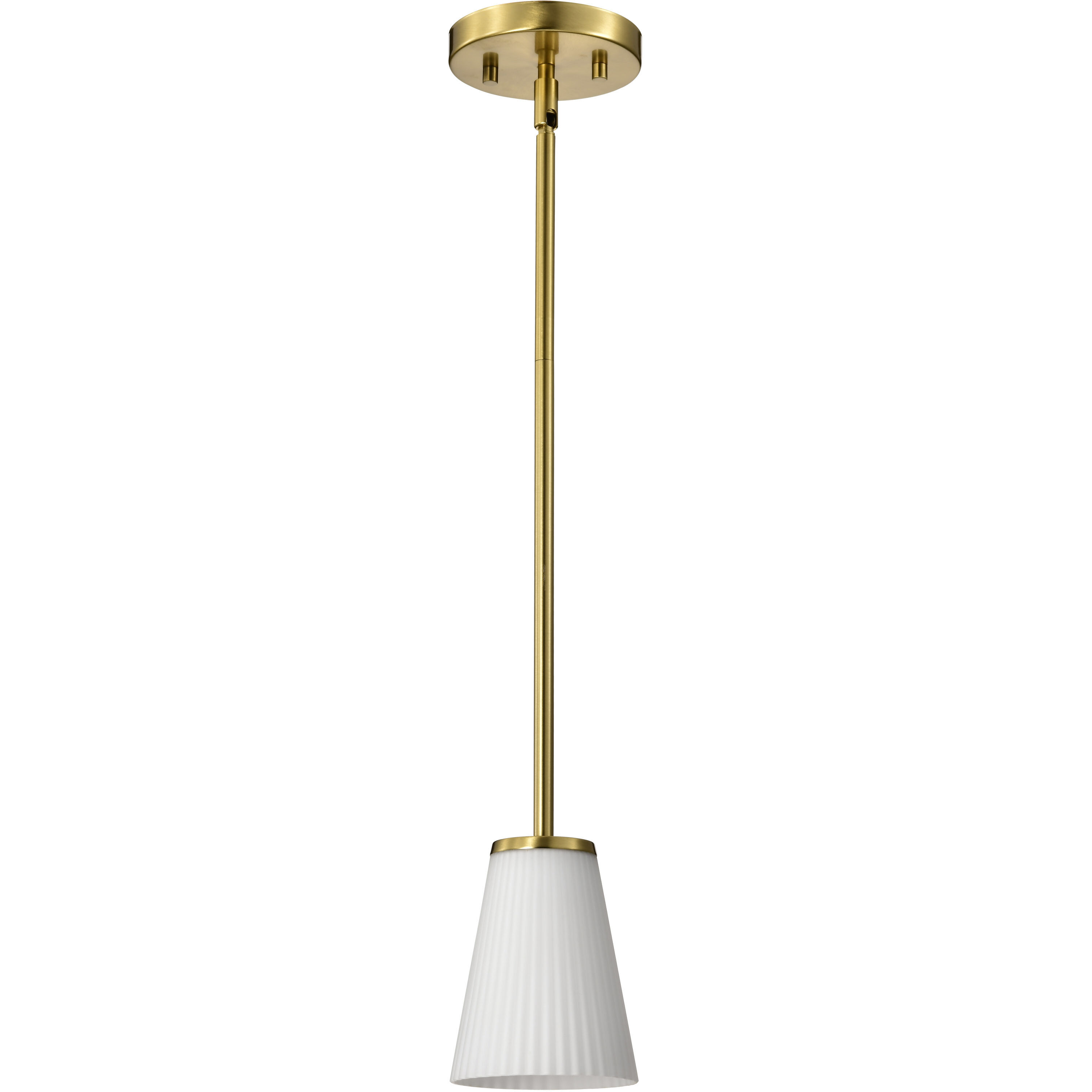 Royale 4.92 inch Burnished Brass Pendant Ceiling Light