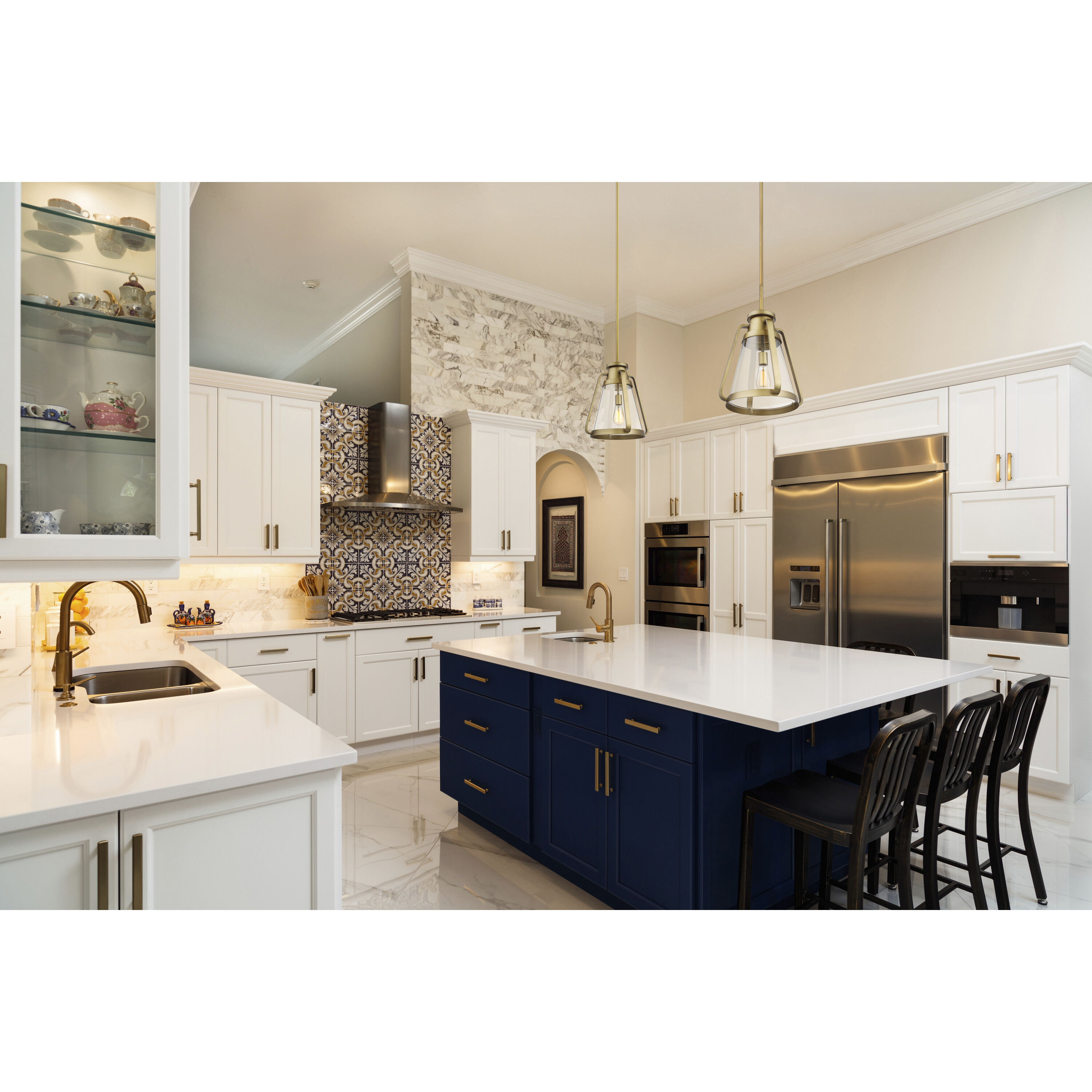 Everett 1 Light 7.13 inch Natural Brass Mini-Pendant Ceiling Light