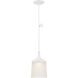 Denny LED 6.75 inch Glacier White Pendant Ceiling Light