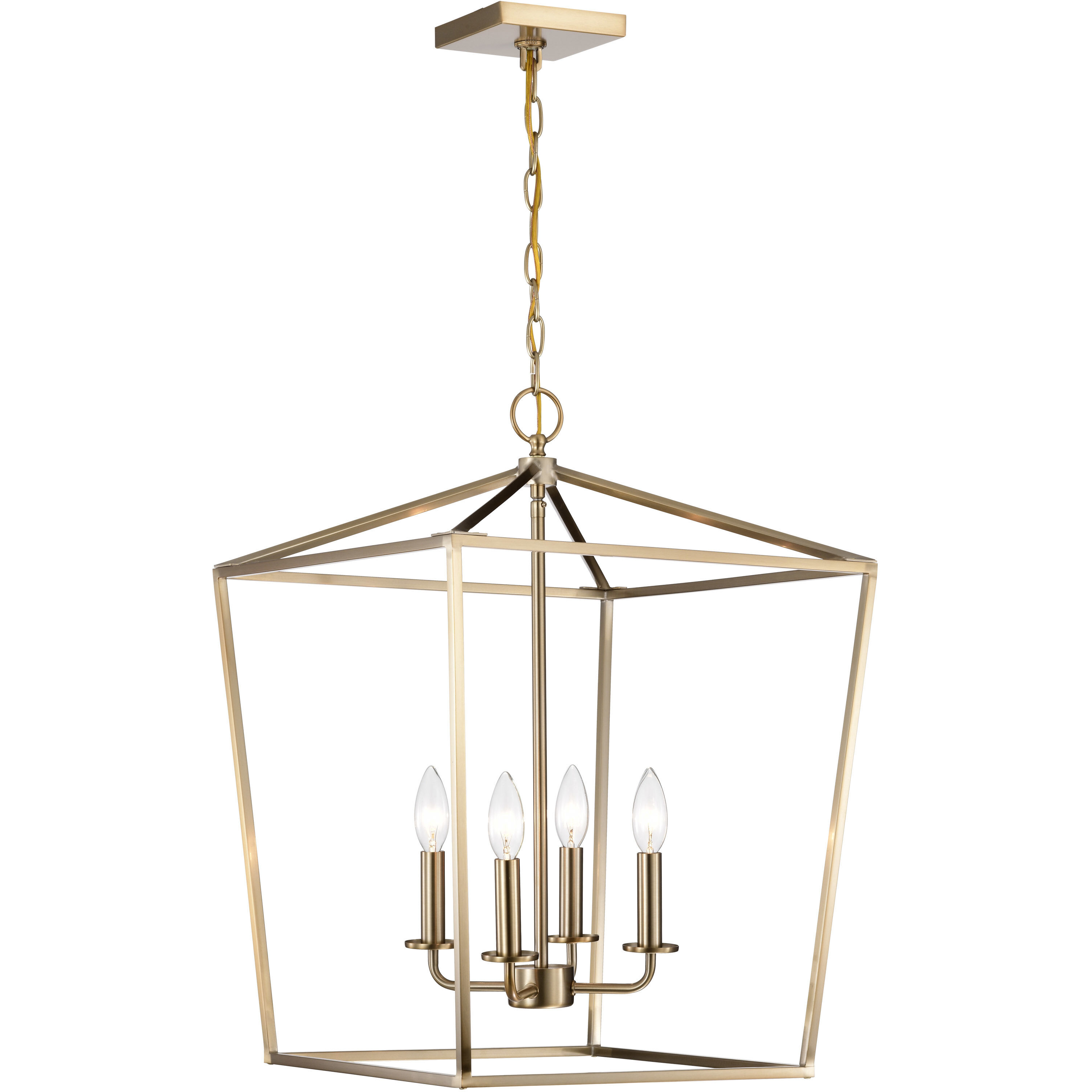 Emma 4 Light 17 inch Burnished Brass Pendant Ceiling Light
