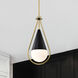 Admiral 1 Light 6.5 inch Matte Black Pendant Ceiling Light