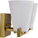 Royale 14.63 inch Burnished Brass Vanity Wall Light