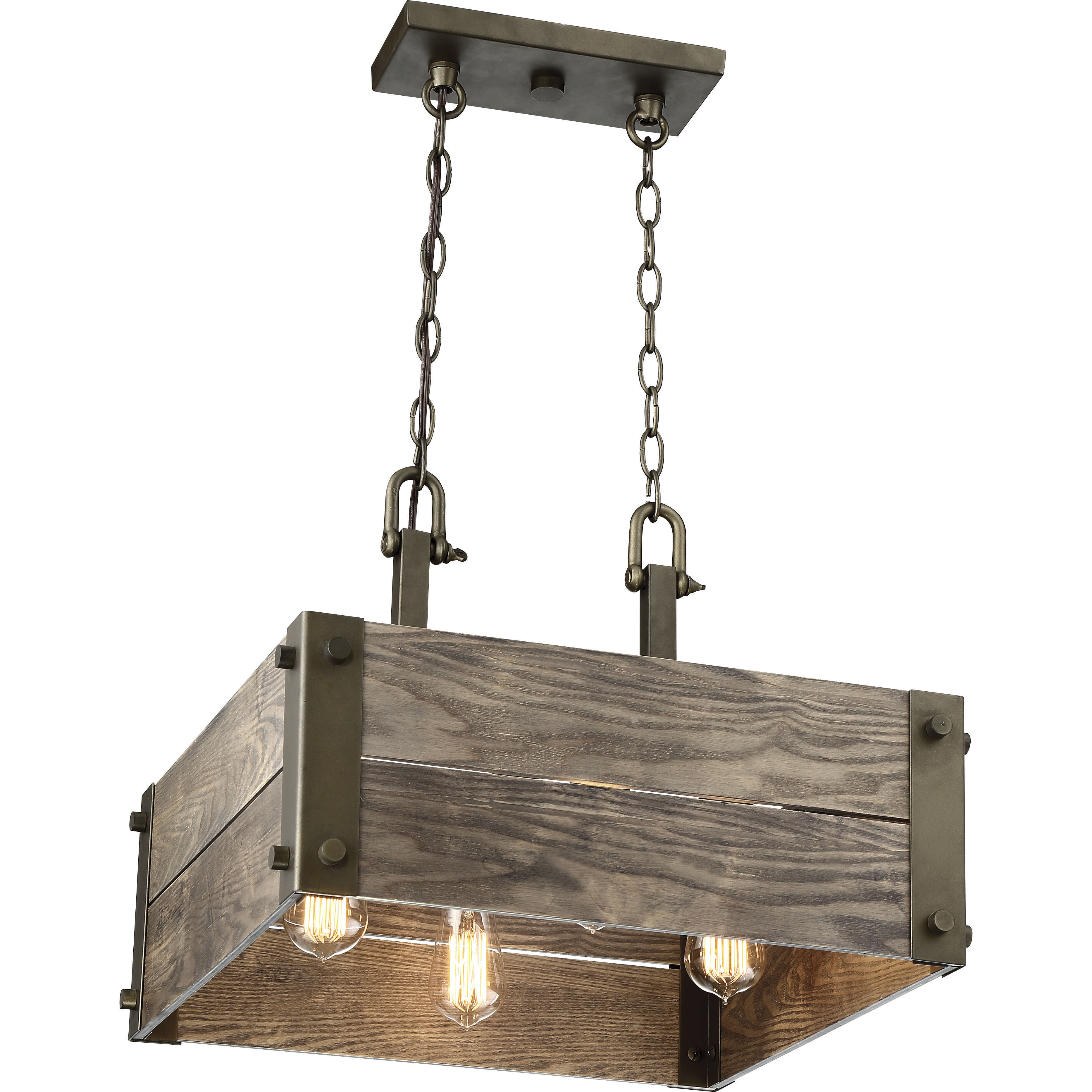 Winchester 4 Light 18.75 inch Bronze Pendant Ceiling Light