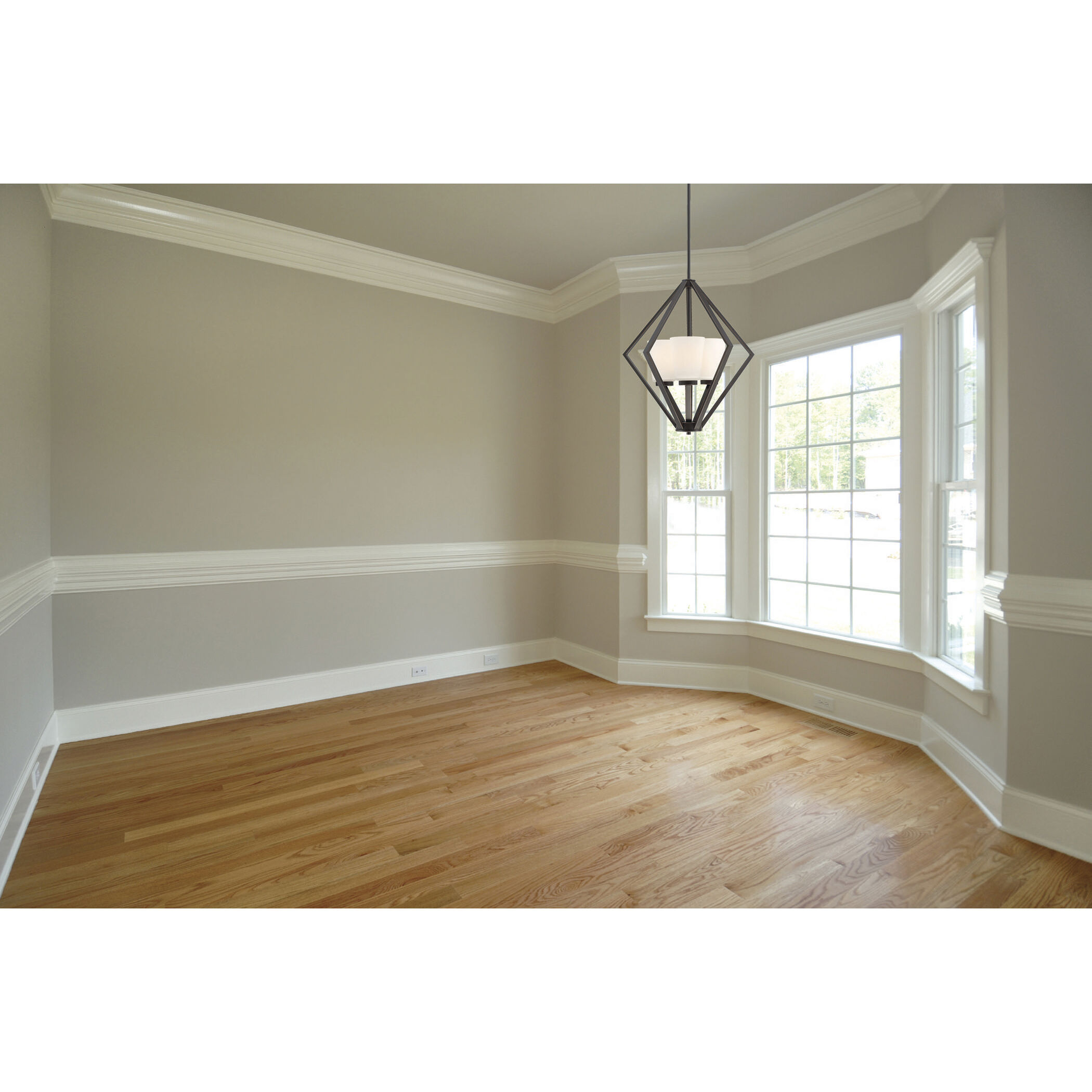 Nome 3 Light 19.5 inch Mahogany Bronze Pendant Ceiling Light