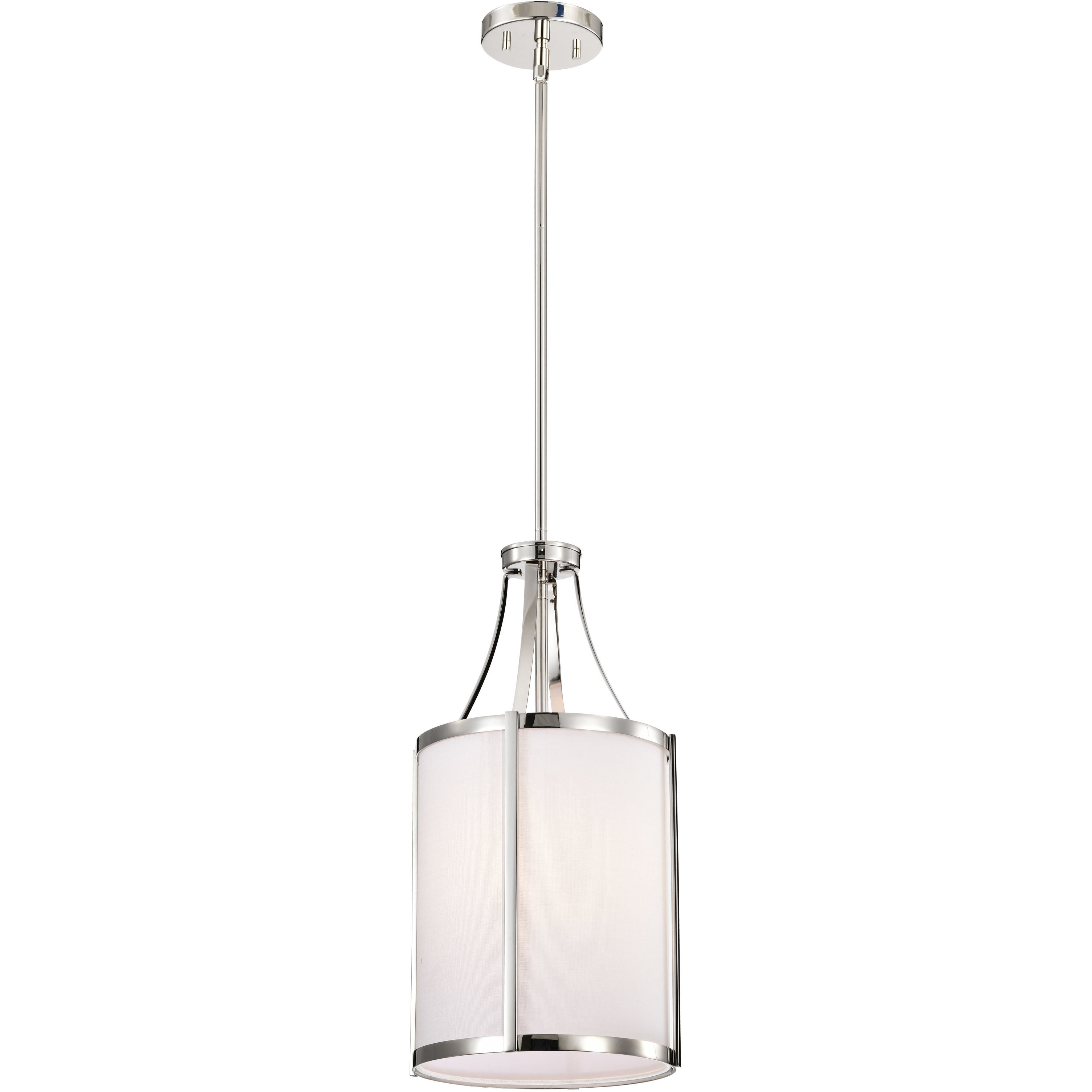 Easton 1 Light 9.75 inch Polished Nickel Pendant Ceiling Light
