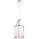 Easton 1 Light 9.75 inch Polished Nickel Pendant Ceiling Light