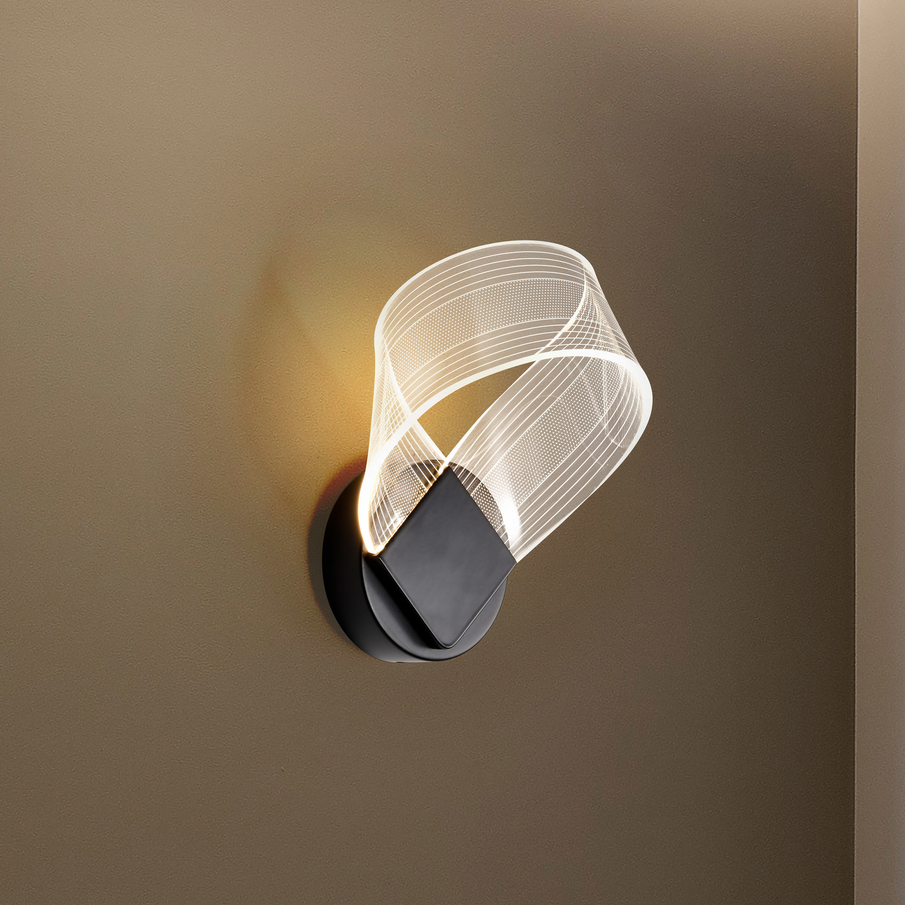 Barnett LED 7.5 inch Matte Black Vanity Light Wall Light