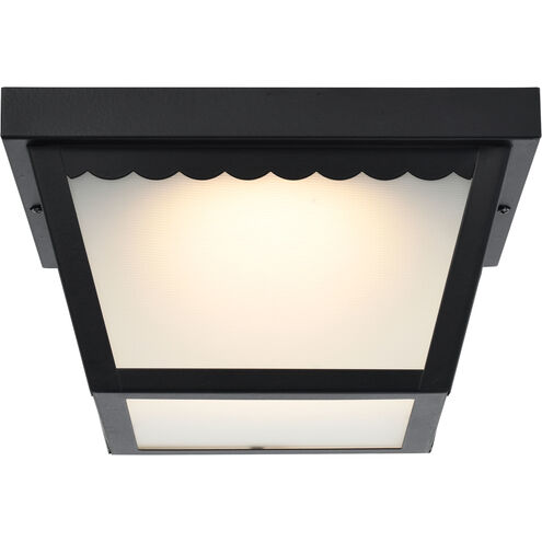 Brentwood LED 9 inch Black Outdoor Flush Mount