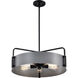 Altos 5 Light 22 inch Matte Gray Pendant Ceiling Light