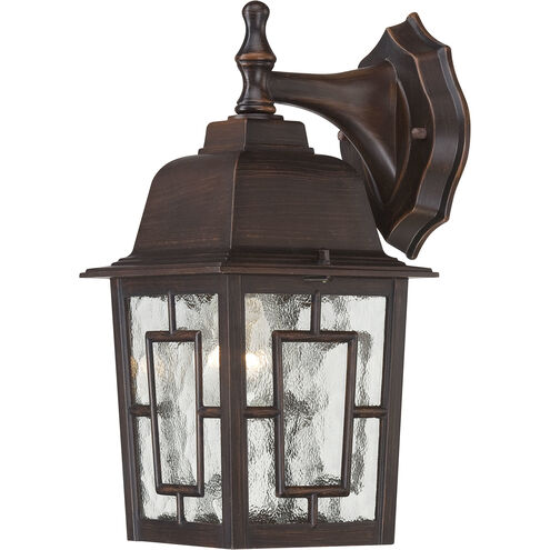 Banyan 1 Light 12 inch Rustic Bronze Outdoor Wall Lantern