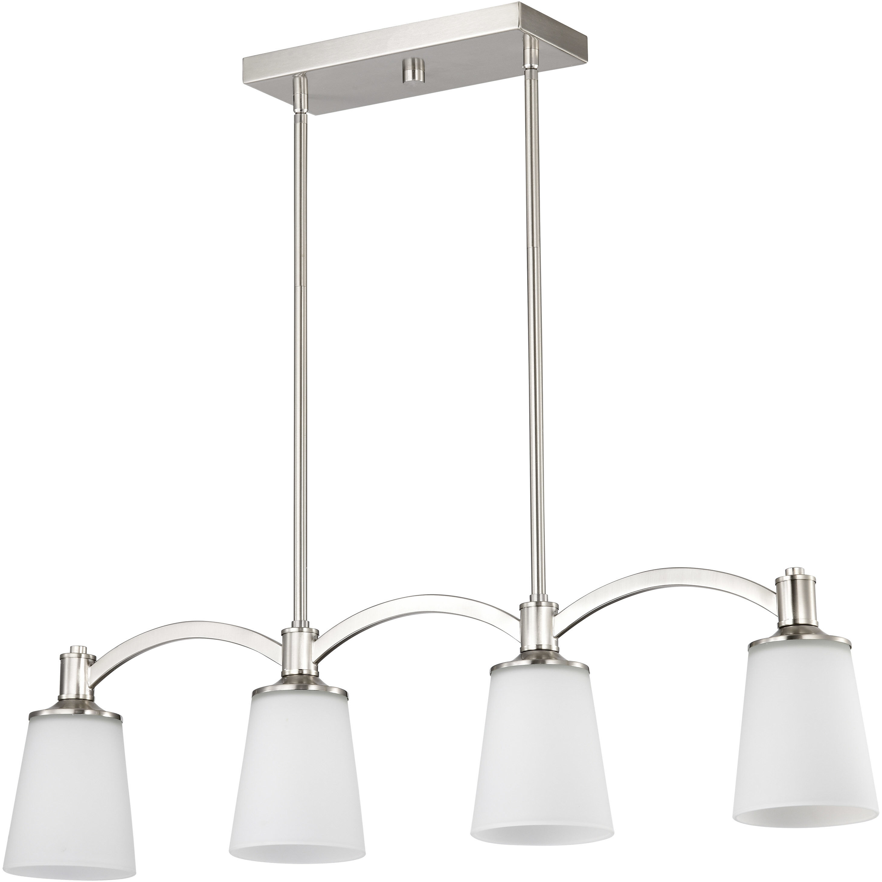Laguna 4 Light 33 inch Brushed Nickel Island Pendant Ceiling Light