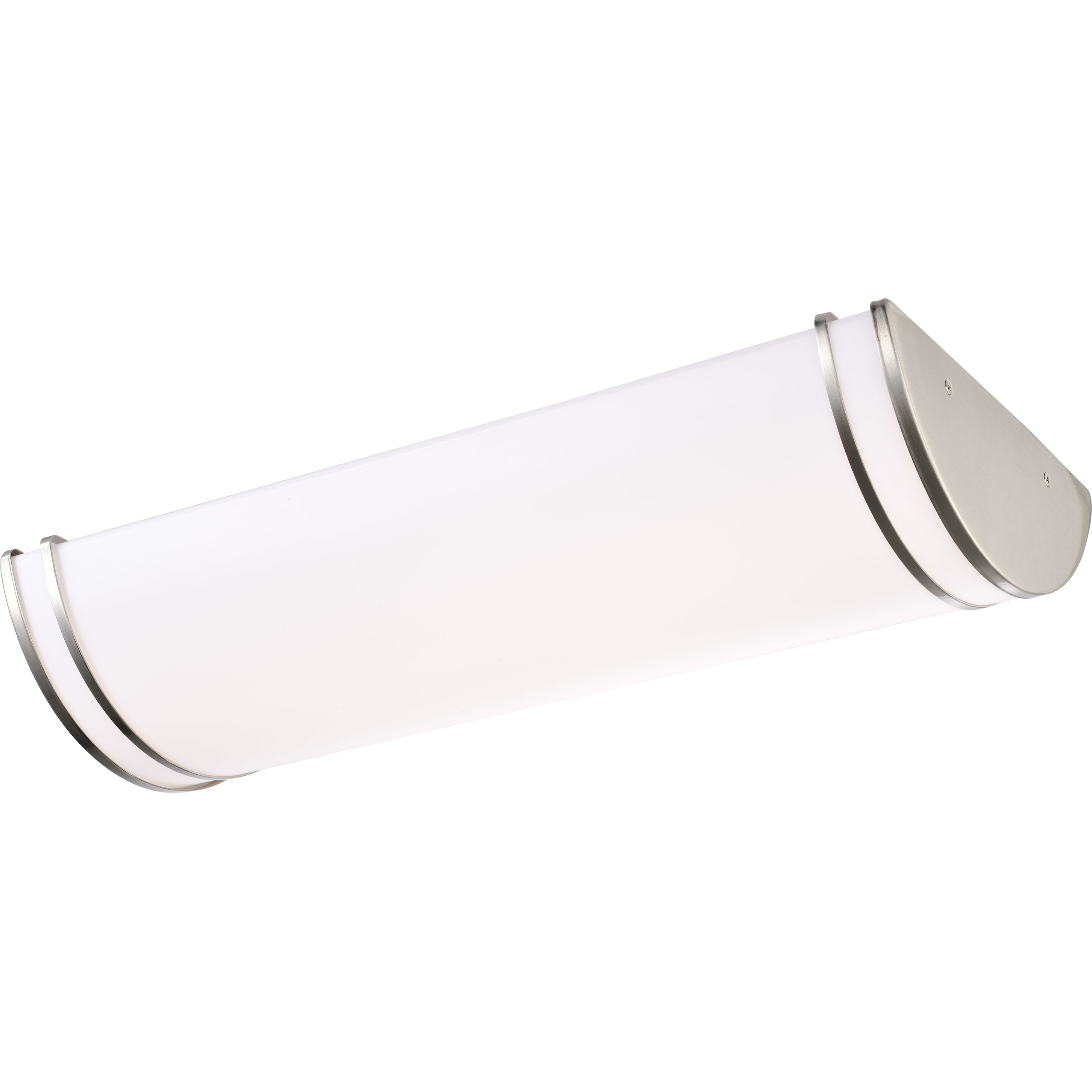 Glamour LED 12 inch Brushed Nickel Linear Flush Ceiling Light