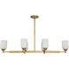 Solara 12 inch Natural Brass Pendant Ceiling Light