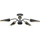 Marc 5 Light 28.5 inch Matte Black Chandelier Ceiling Light